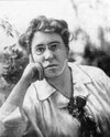 Black and white image of Emma Goldman as a young adult.