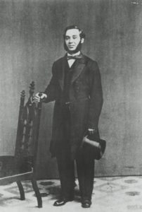 Black and white photograph of Levi Strauss.