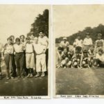 Two images of young men at "Play Day," Eden Park, Aug. 26, 1926.