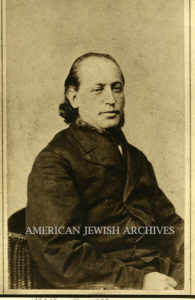 Photograph of Isaac M. Wise seated.