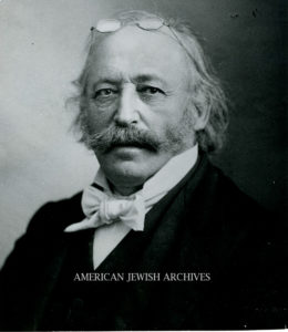 Black and white photograph of Isaac M. Wise.